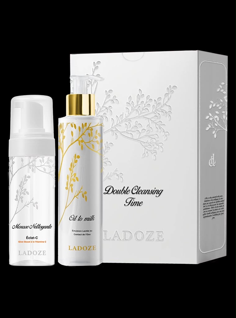 Ladoze Double cleansing time Pack" oil to milk 200ml+Mousse 150ml"